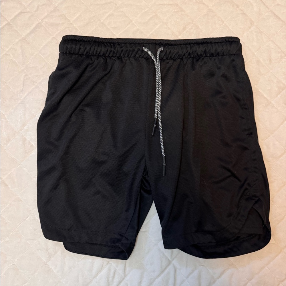Black Men's Athletic Shorts